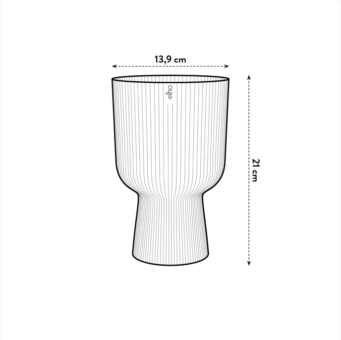 vibes fold coupe 14cm tiefes blau